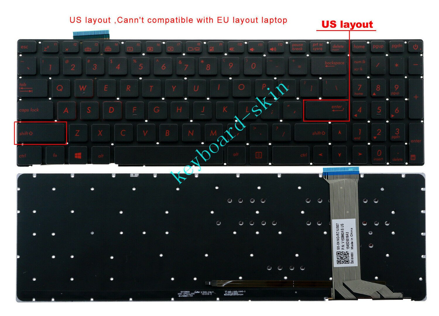ο ̱ Ű Ʈ  Asus GL551 GL551J GL551JW GL551JX N551 N551J N551JB N551JK N751 N751J GL771 GL771J GL771JW